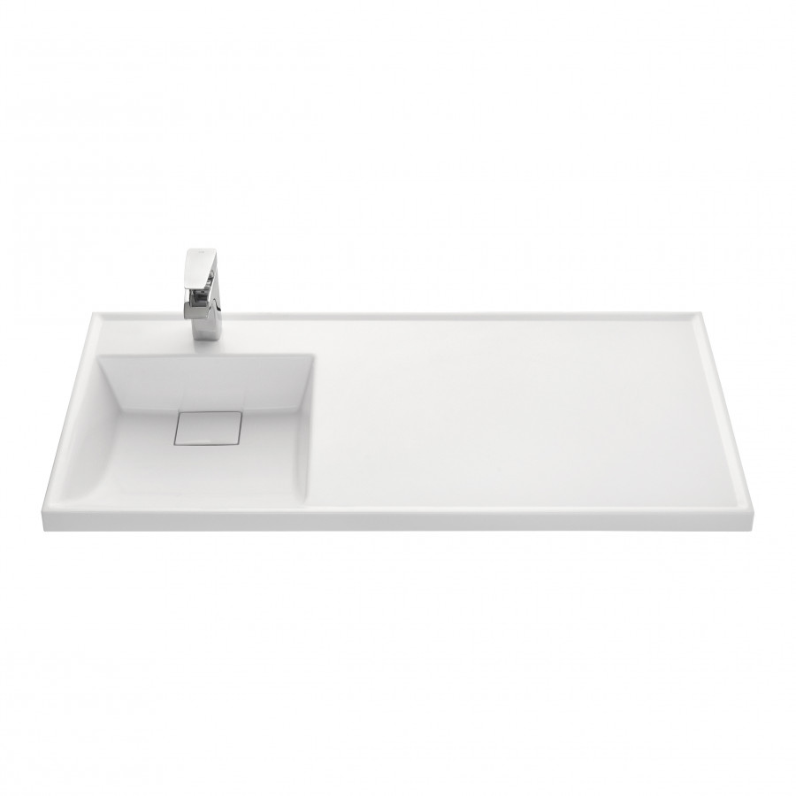 Раковина ЛОНДРИ 105, левая, белая