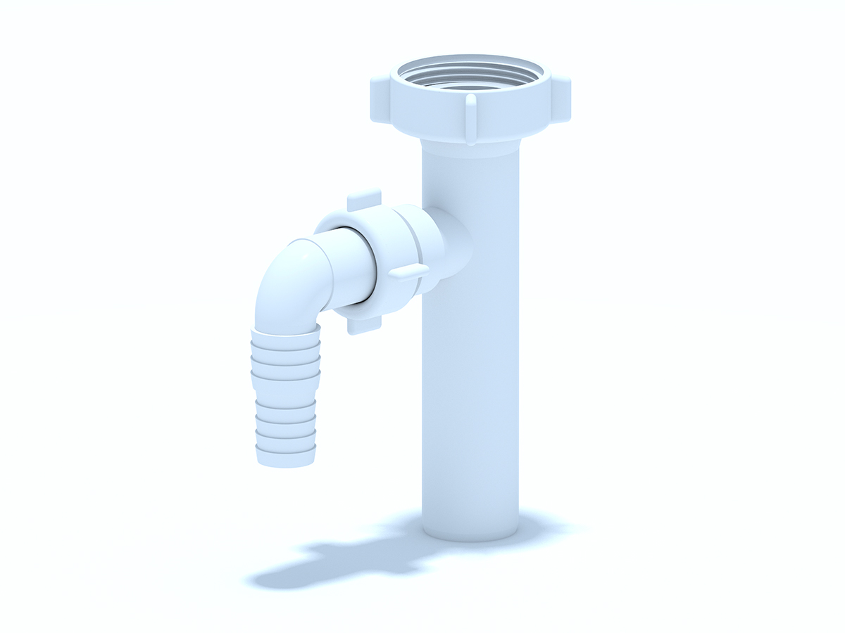 Отвод ст. маш. 1 1/2"*32, ANI PLAST