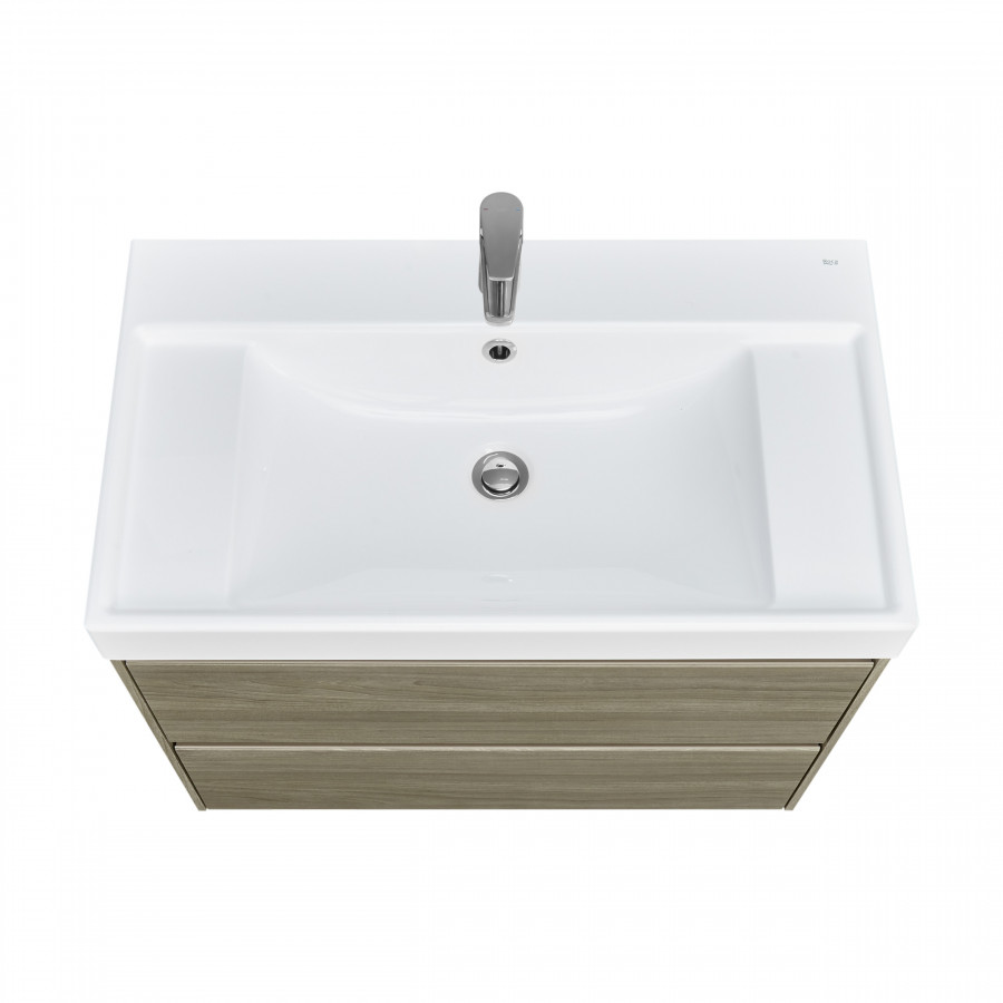 ONA Модуль для раковины 800 мм, 785x450x565 мм, с 2 ящиками, темный вяз, ROCA