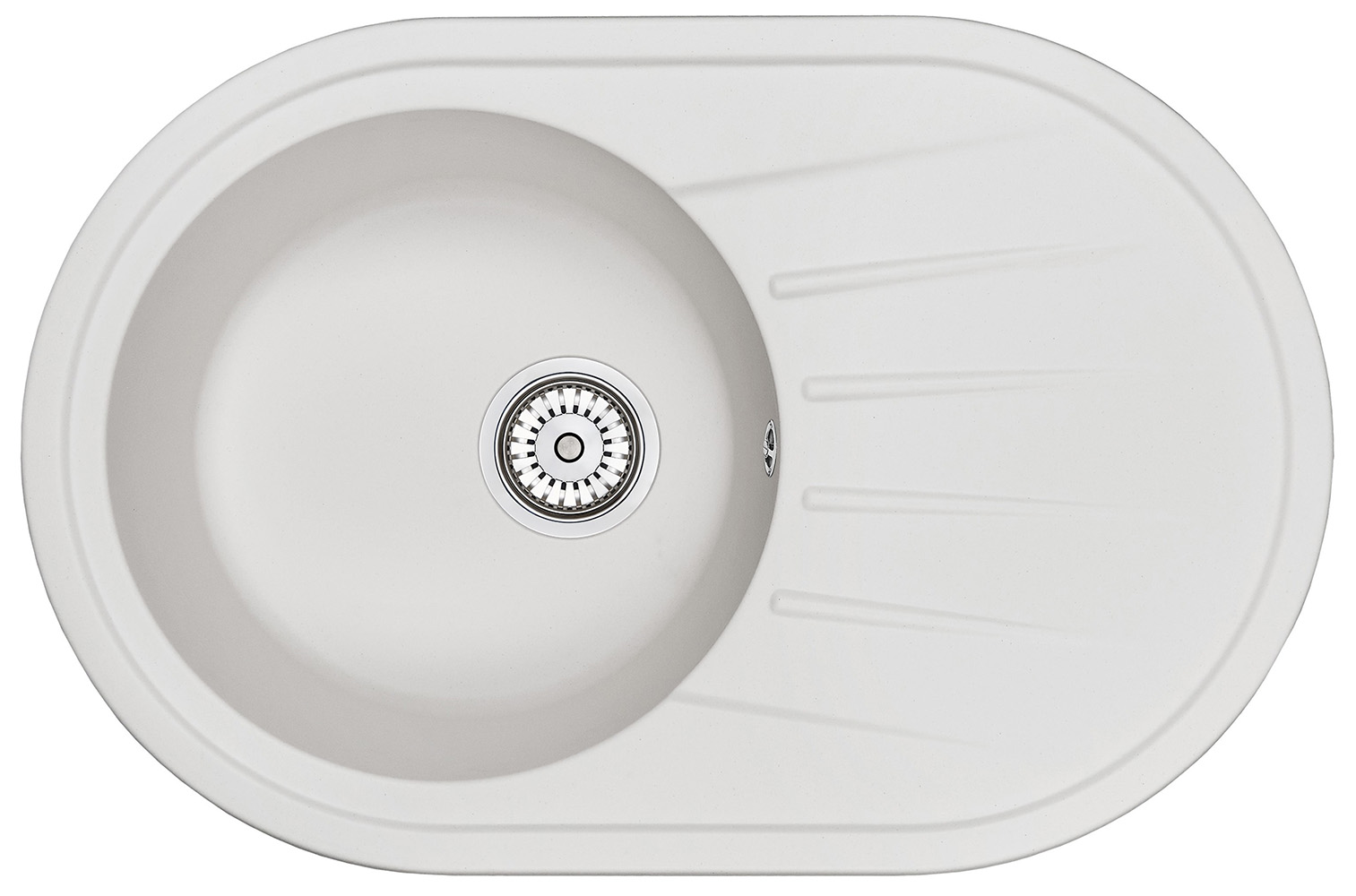 Кухонная мойка GRANULA (7601, БЕЛЫЙ)