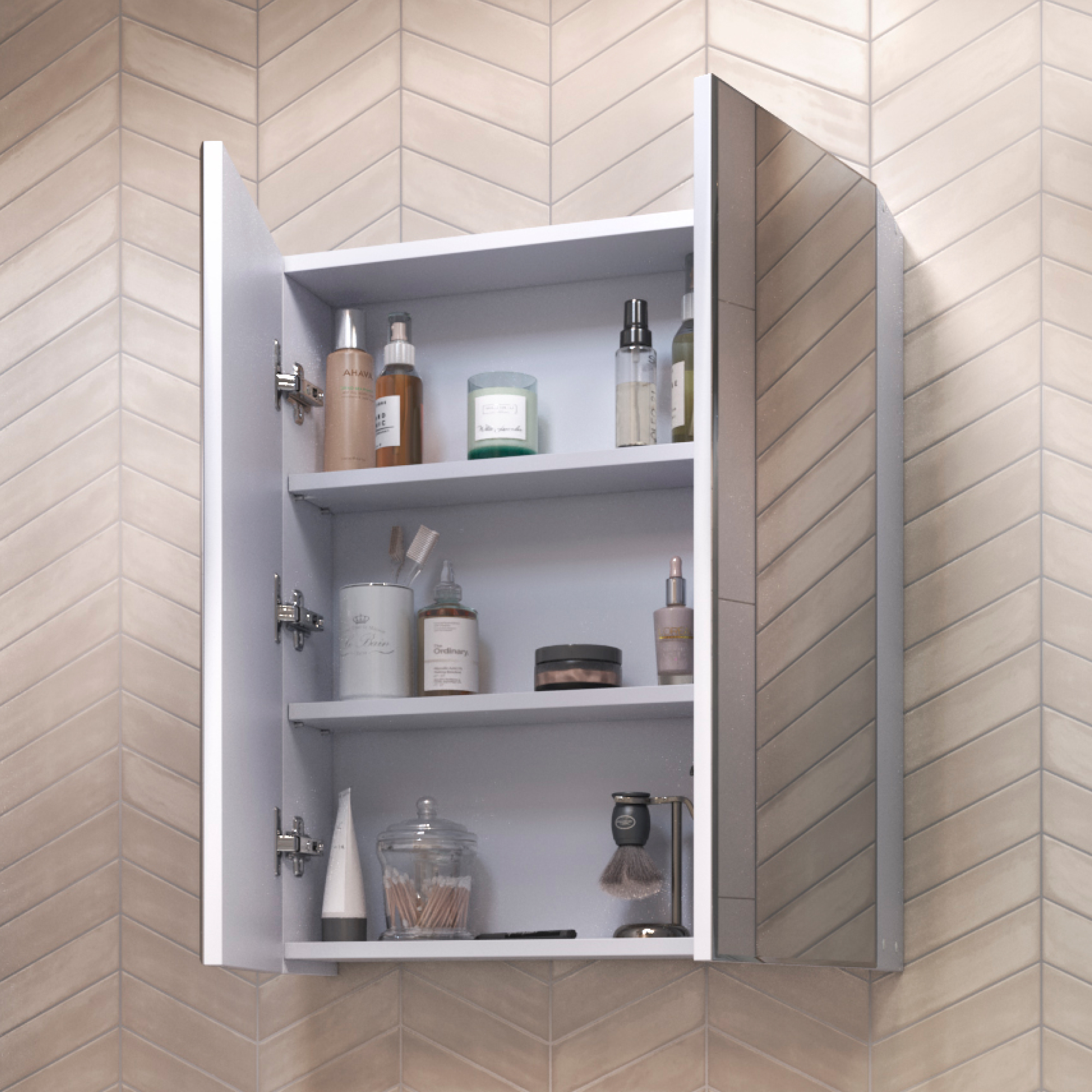 Зеркальный шкаф VIGO Grand 60 подвесной белый (zsh.GRA.60)