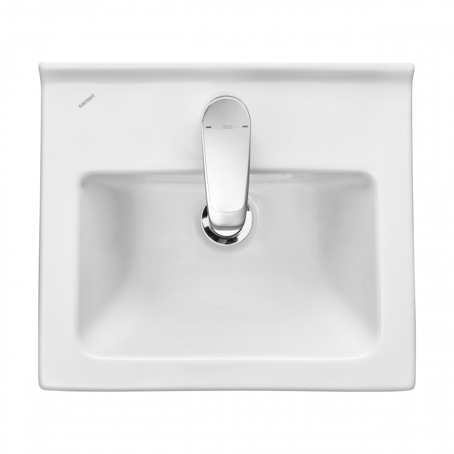 Умывальник Визит-40 (405х355) с переливом белый SANTERI