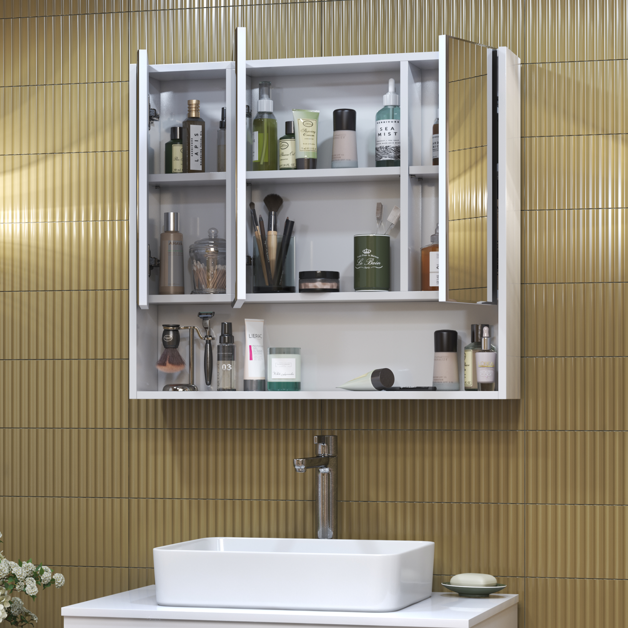 Зеркальный шкаф VIGO Urban 70 подвесной белый (zsh.URB.70)