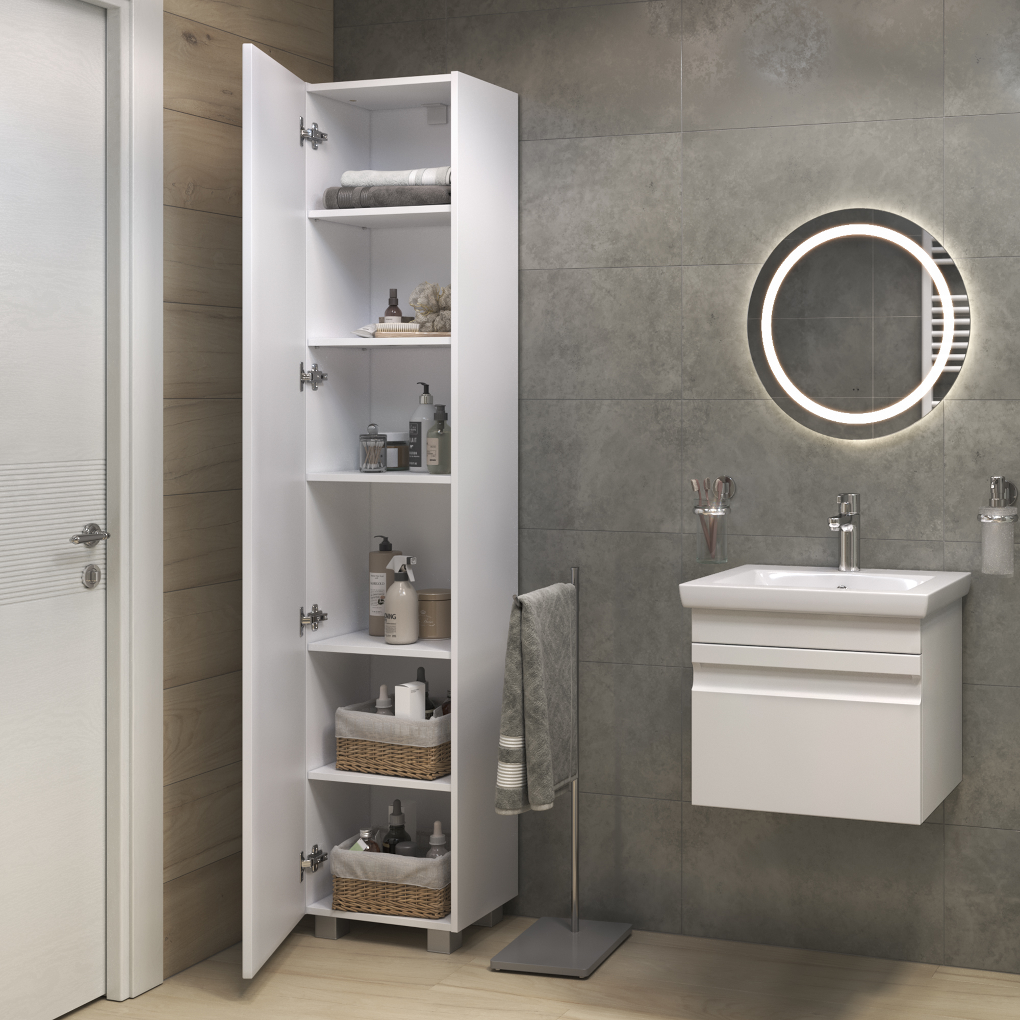 Шкаф-пенал VIGO Holly 40 напольный белый (pn.HOL.40)