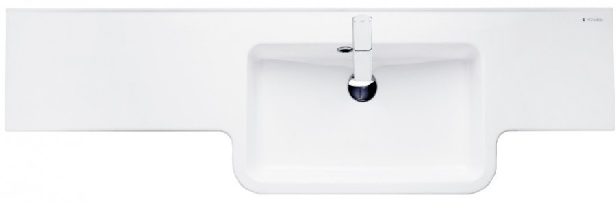 Раковина HOTEL B 140, правая, белая