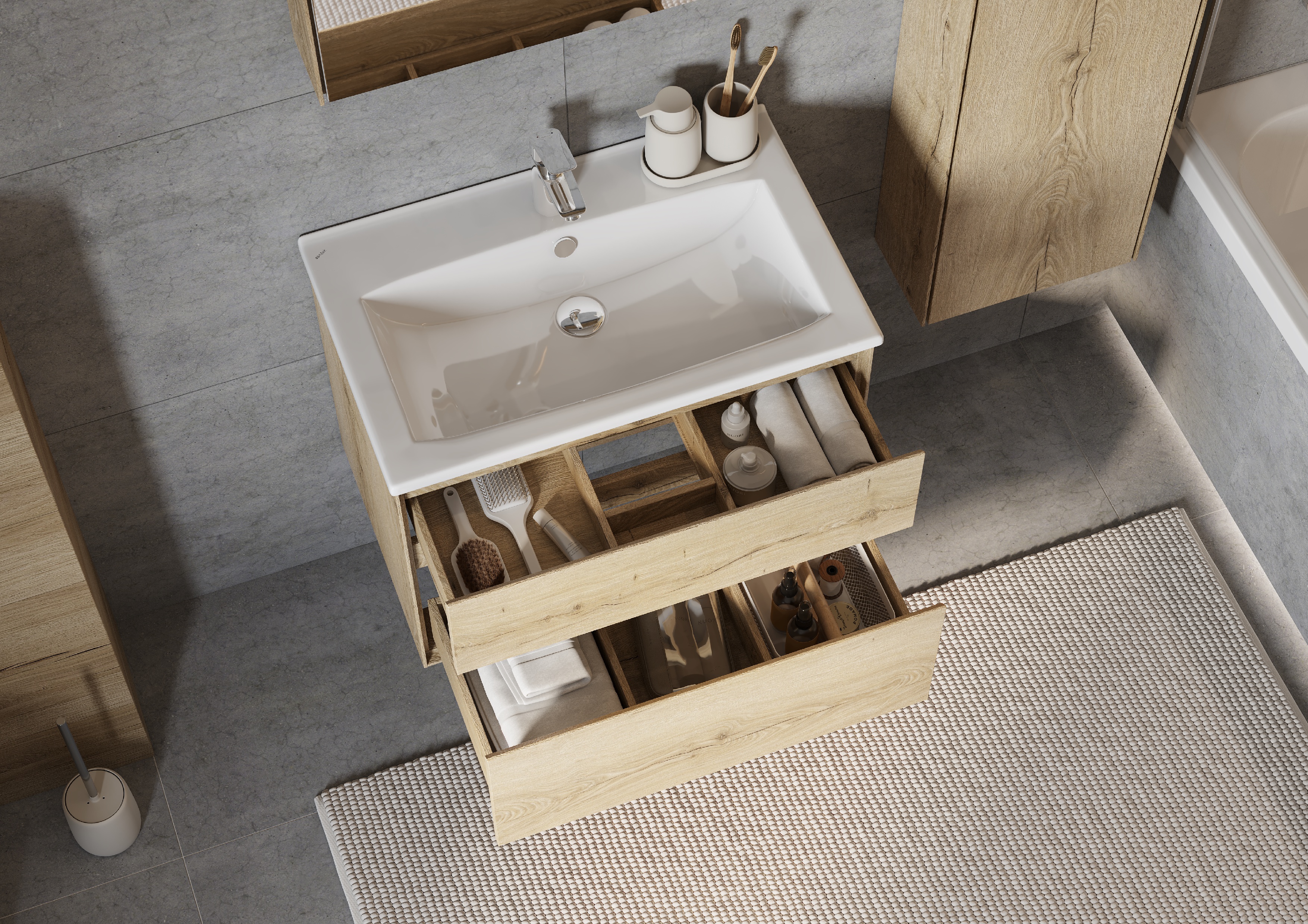 Раковина SANTEK Элина 75 мебельная белый (WH501619)