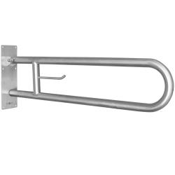 Поручень полукруглый для людей с ограниченными возможностями. Длина поручня 850мм. Отделка поручня: 