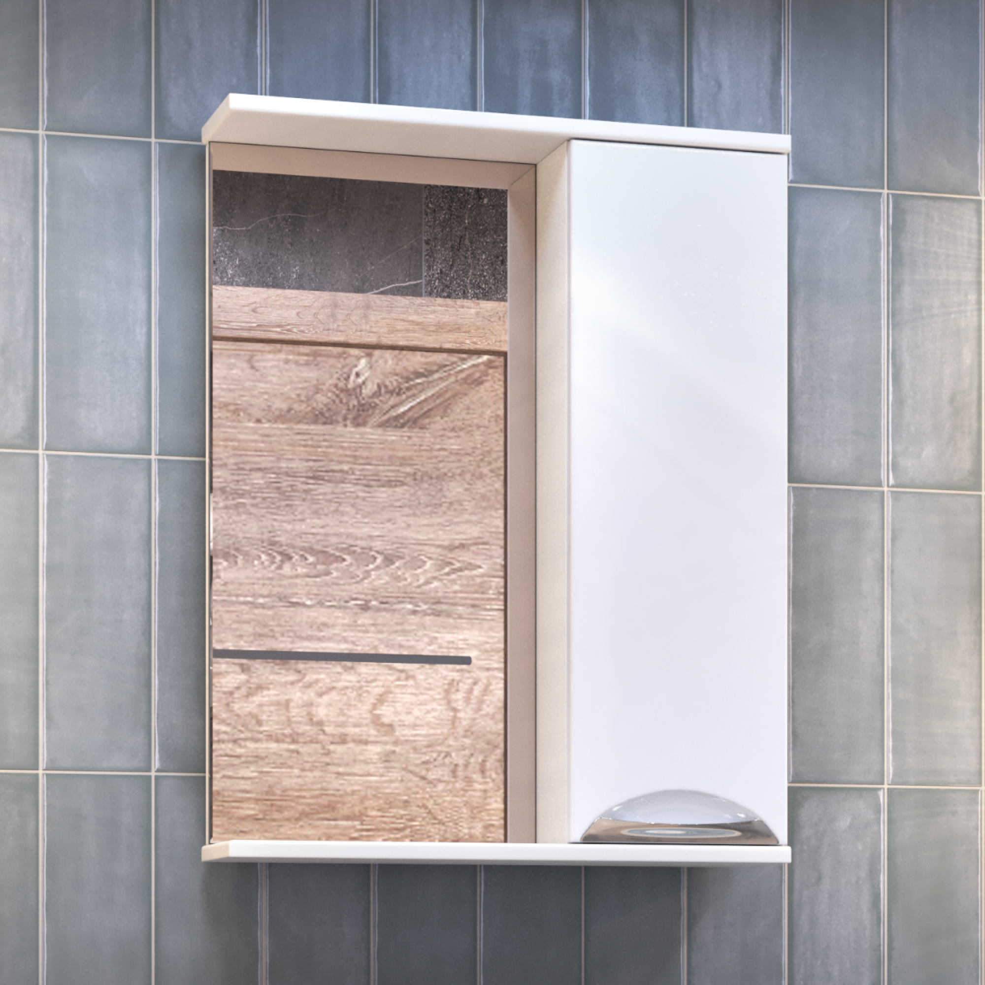 Зеркало со шкафом VIGO Callao 60 подвесное белый (z.CAL.60.R)