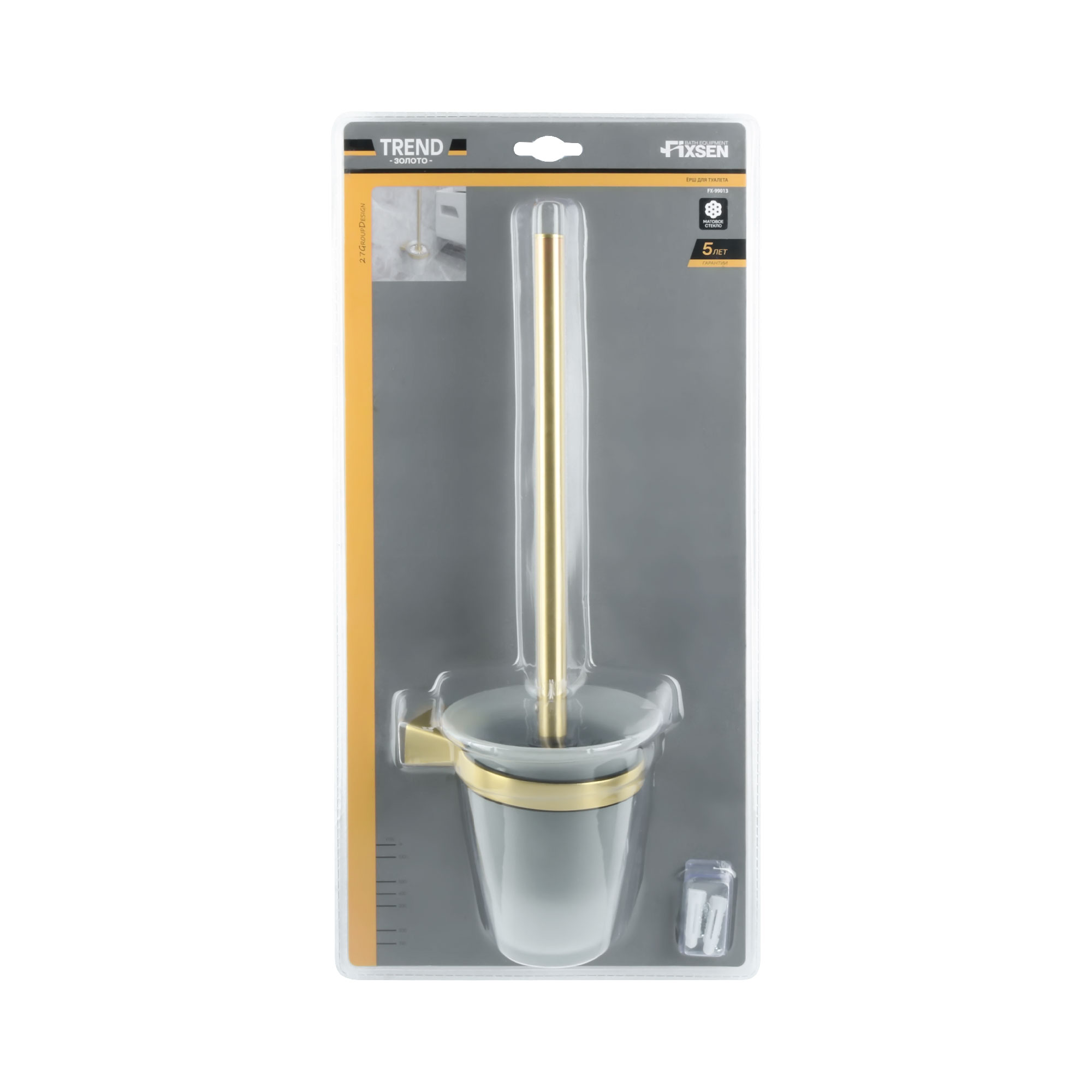 Ерш для туалета FIXSEN Trend Gold (FX-99013)