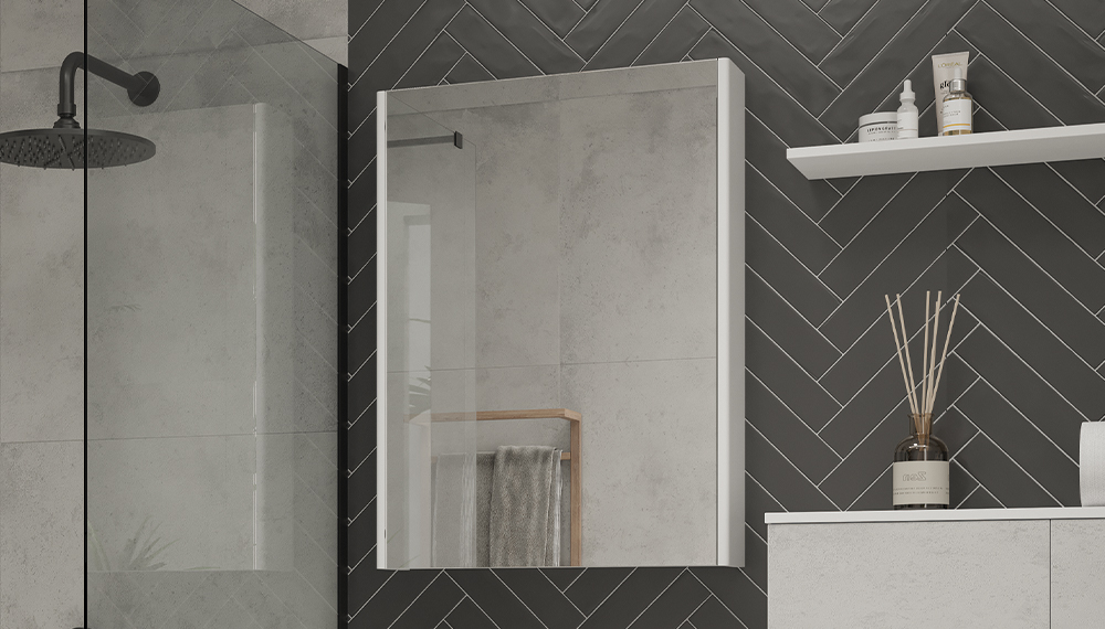 Шкаф навесной VELVEX Klaufs 600 с зеркалом