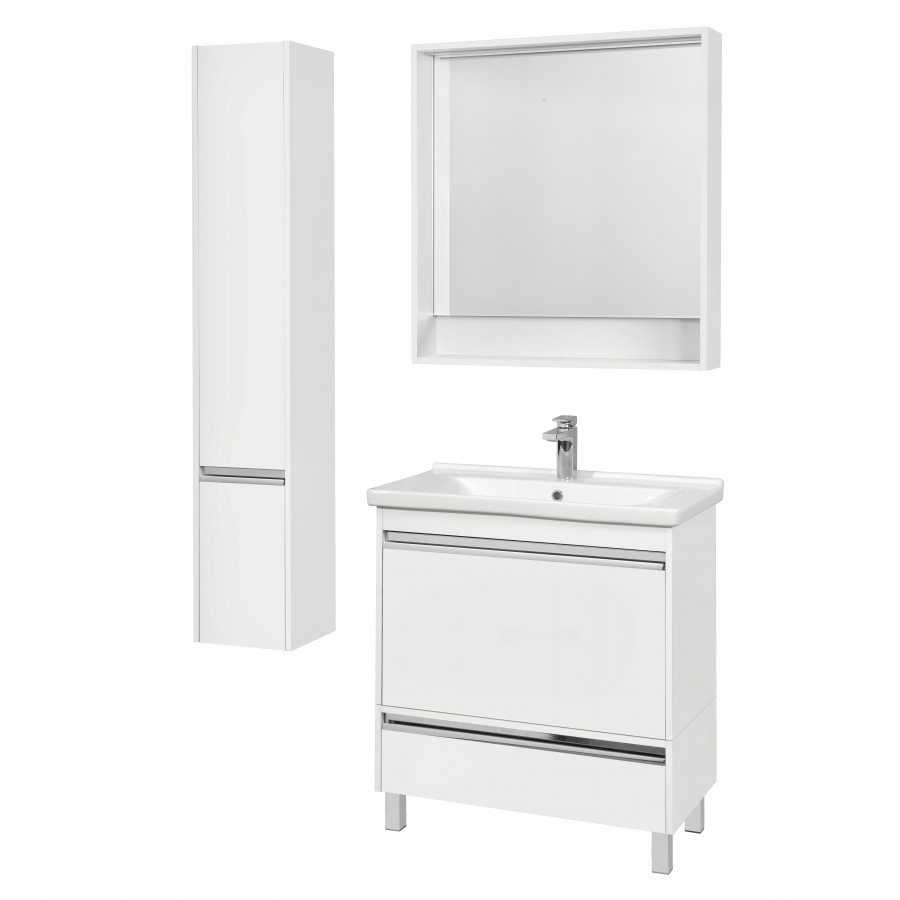 Тумба КАПРИ 80, белая (под раковину МИРАНДА 80)