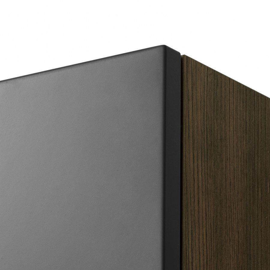 Шкаф-колонна ТЕРРА 35, подвесная, одностворчатый, дуб кантри, антрацит