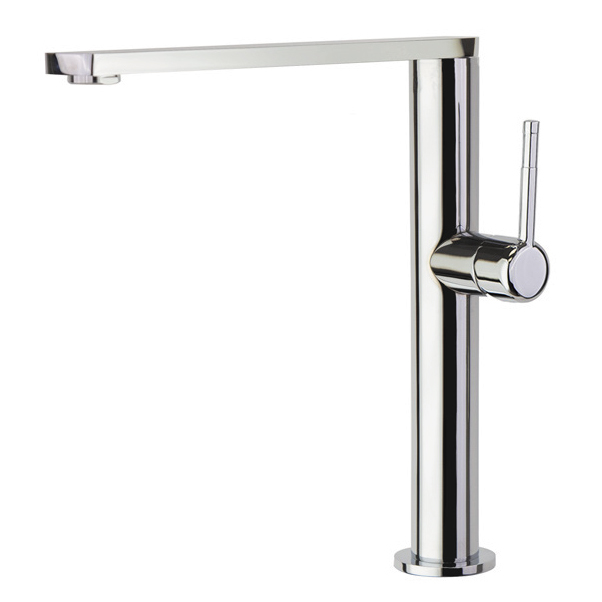 Смеситель высокий для кухни однорычажный с поворотным изливом KITCHEN 388401MA хром 