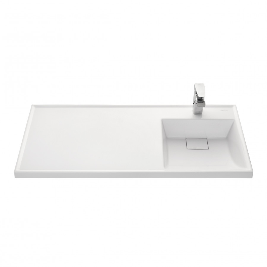 Раковина ЛОНДРИ 105, правая, белая