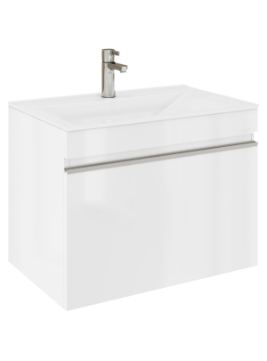 Тумба под раковину VELVEX Pulsus 700-0-1 (Pulsus) навесная белый глянец