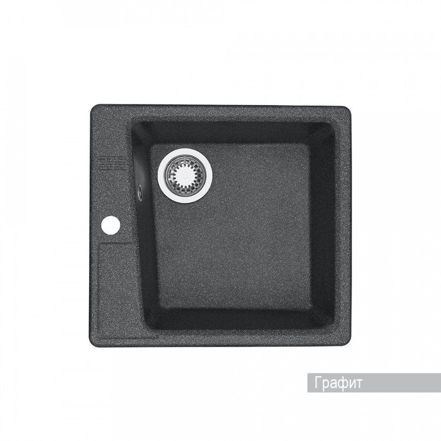 Мойка для кухни  Парма  510x470x175 мм, квадратная, графит