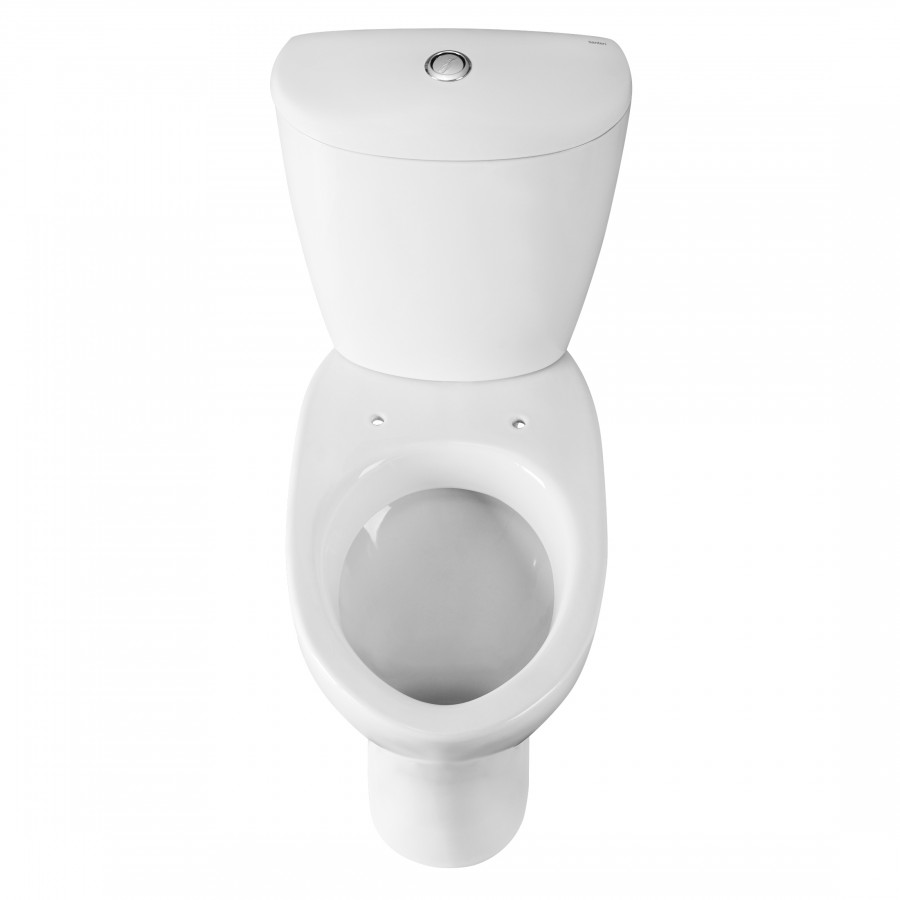 Унитаз-компакт "Версия" косой выпуск, с кнопочной арматурой и сиденьем  SANTERI