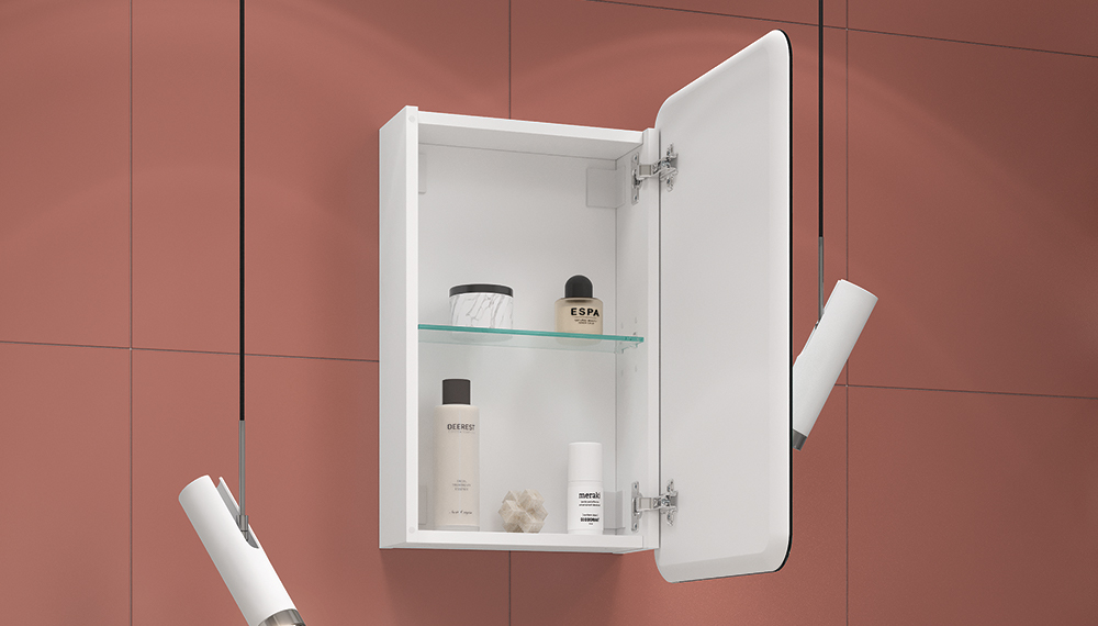 Шкаф навесной VELVEX Bio 400 с зеркалом