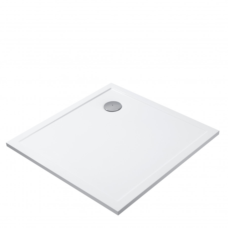 Поддон "Калифорния 90х90" квадратный, литьев.мрамор, бел.