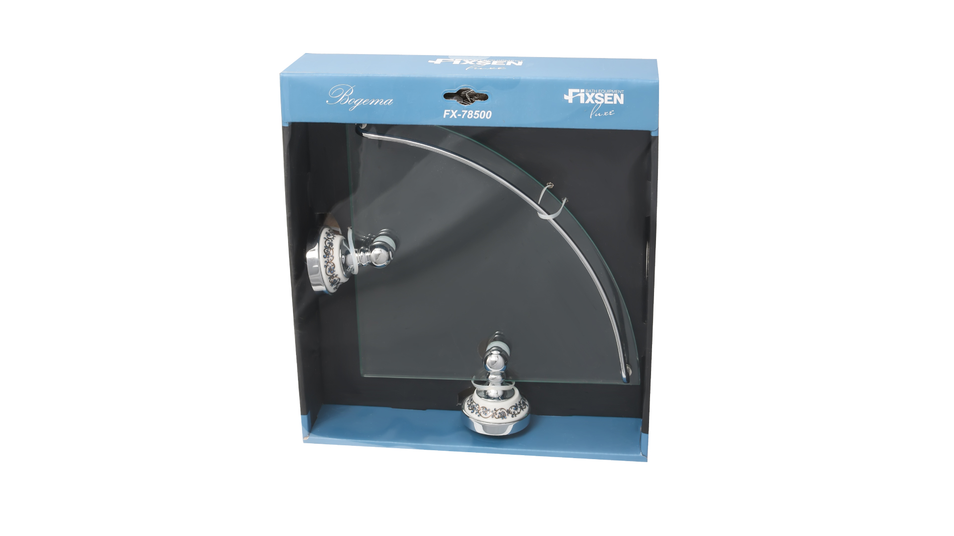 Полка стеклянная угловая FIXSEN Bogema (FX-78503A)