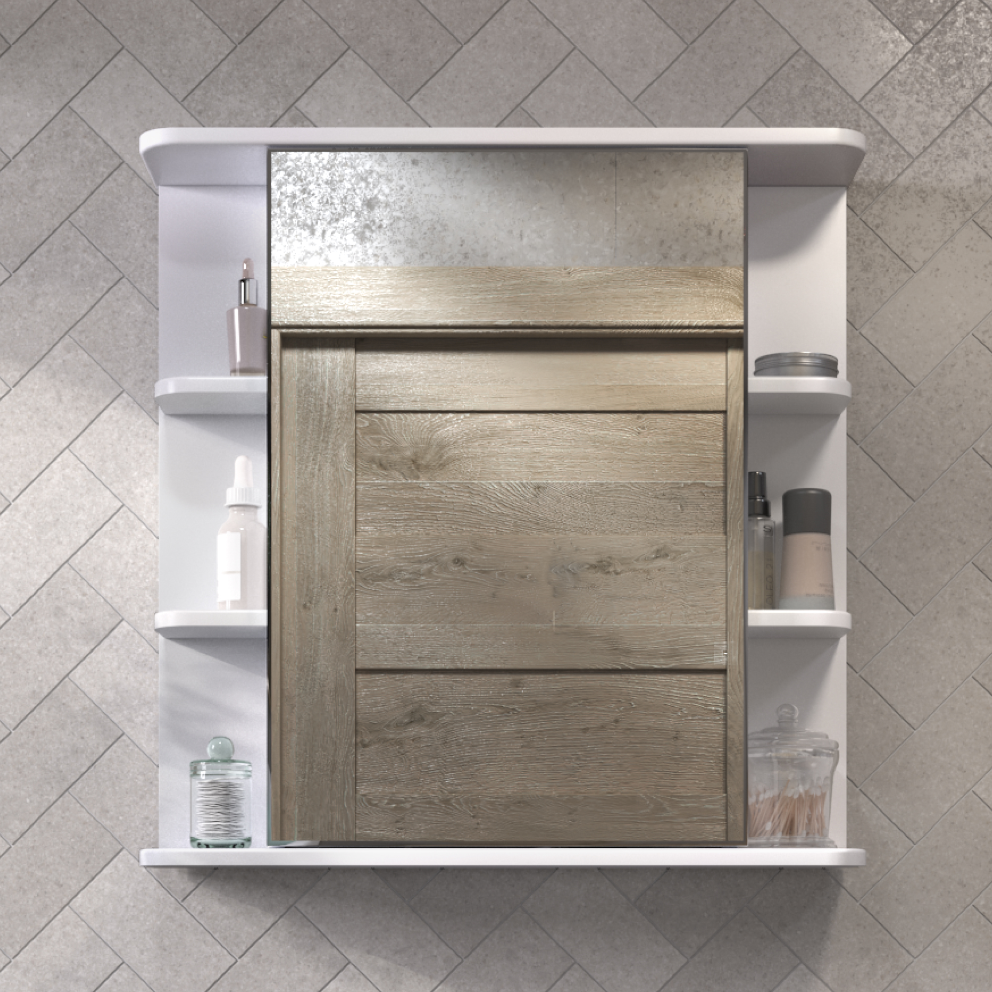 Зеркальный шкаф VIGO Nova 70 подвесной белый (zsh.NOV.70)