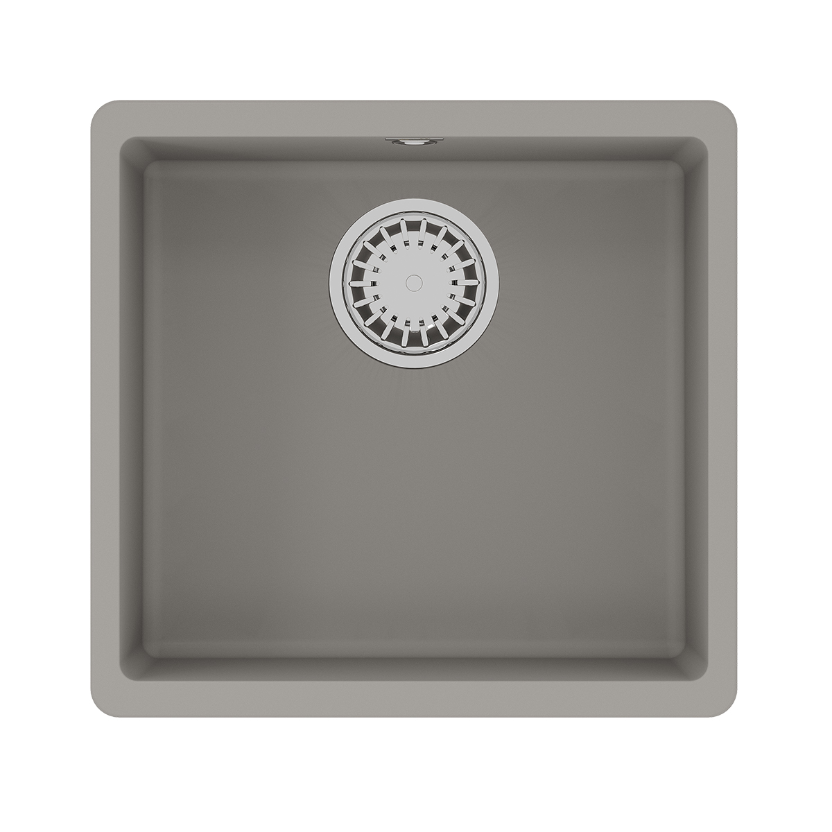 Кухонная мойка Lemark SINARA 440-U подстольного монтажа из кварцгранита, Грей