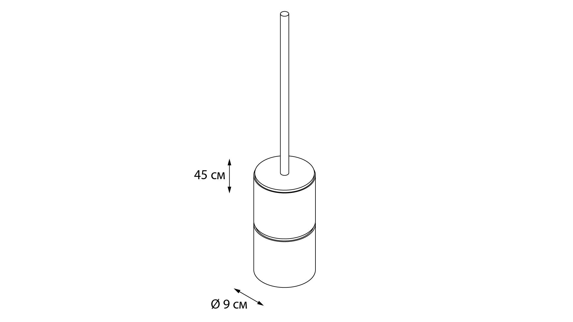 Ерш напольный Fixsen Nero FX-240-5