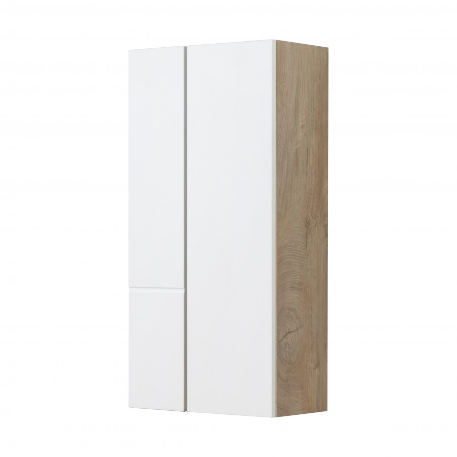 Шкаф МИШЕЛЬ 43, подвесной, дуб эндгрейн, белый