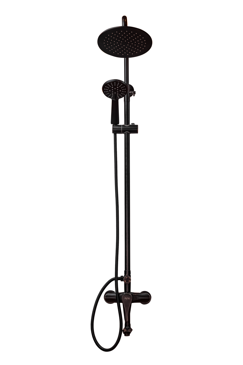 Душевая система ПСМ-ПРОФСАН STEEL PSM-301-8 тип См-ВДшОРНТрА Черный-бронза