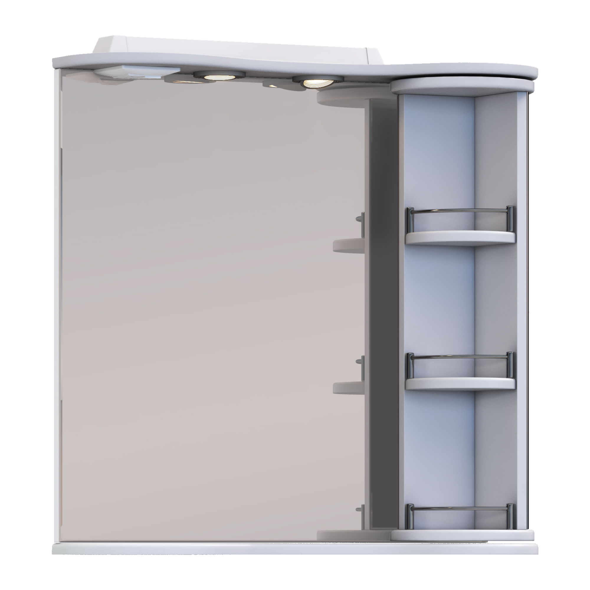 Зеркало с полками VIGO Callao 70 подвесное белый (zsh.CAL.70.El)