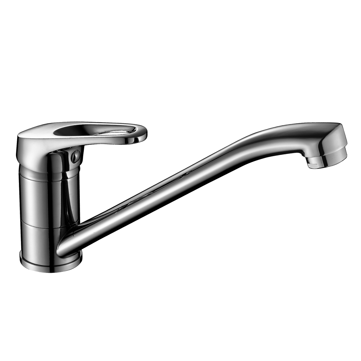 B35 Смеситель для кухни, пов.излив 216мм, р/ОД, хром, ROS, B35-21