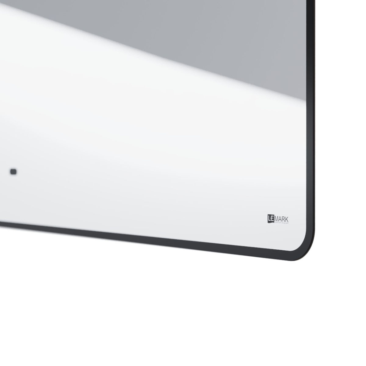 Зеркало Lemark MIOBLACK 50х80 см с интерьерной подсветкой, с подогревом