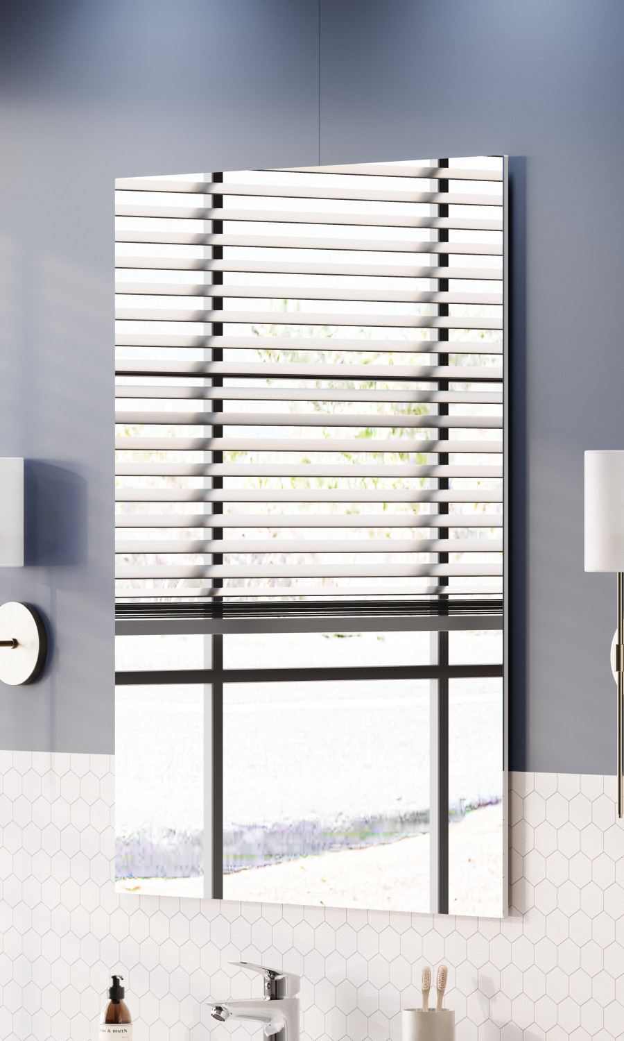 Зеркало АЛЬМА 80, прямоугольное