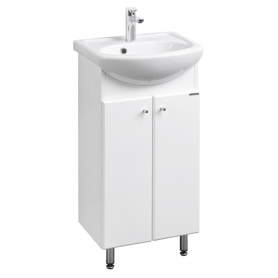 Тумба МИРА Н 45, белая (под раковину АЗОВ 45)