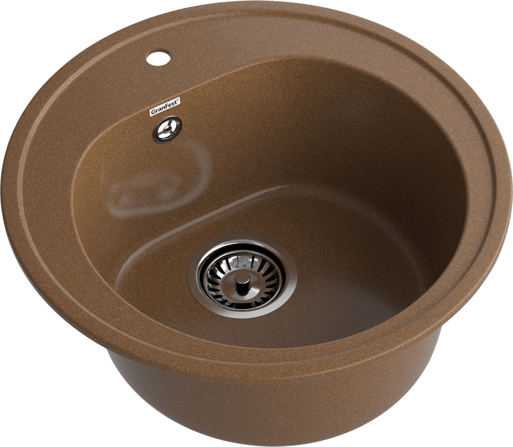 GRANFEST Мойка композит RONDO GF-R--510  D=510мм  терракот  арт.GF-