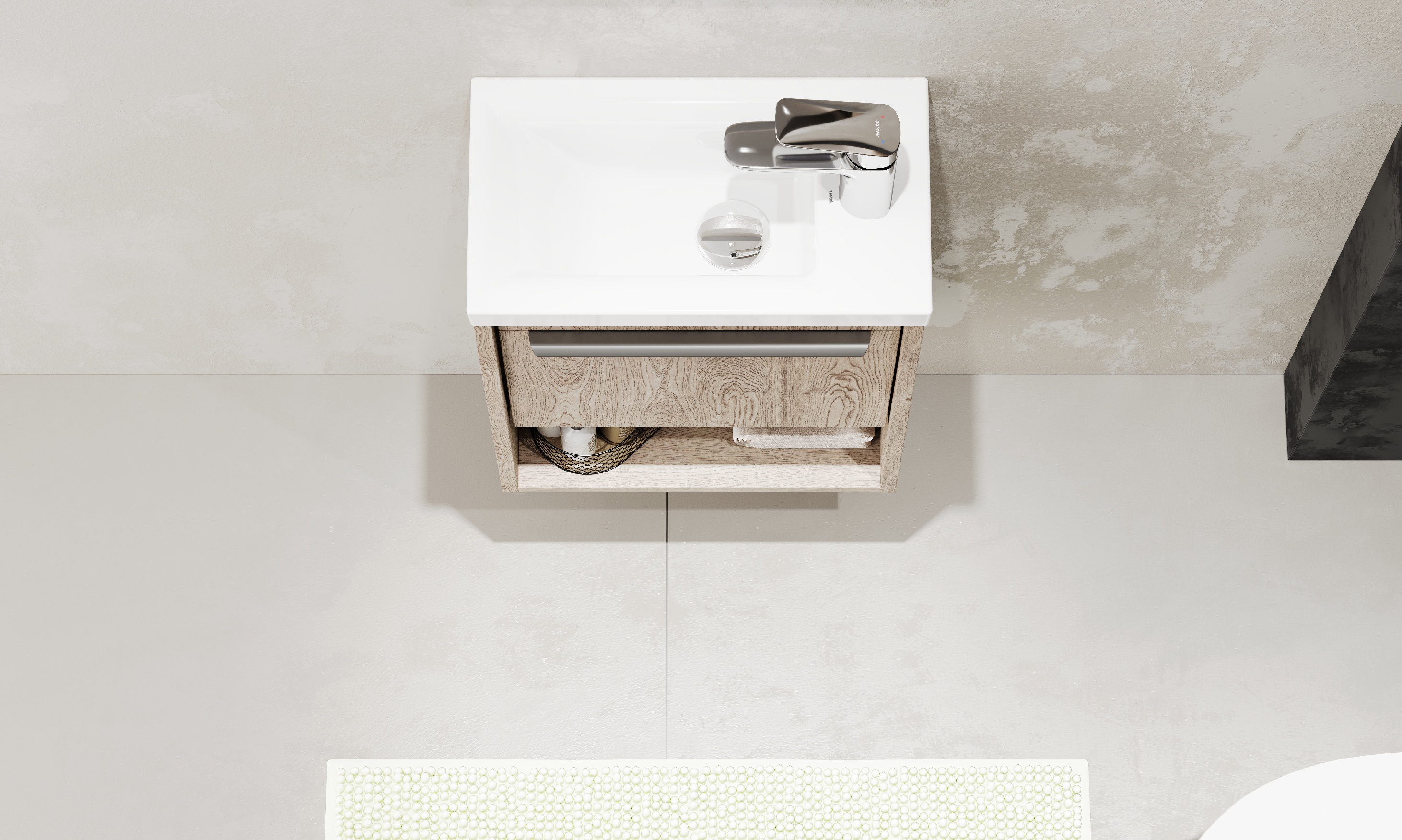 Раковина SANTEK Миранда 40 мебельная белый (WH302500)