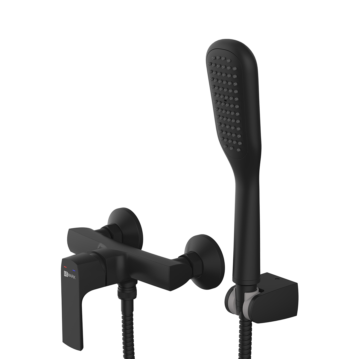 Ursus Смеситель для душа, без излива р/ОД, черный, LM, LM7203BL