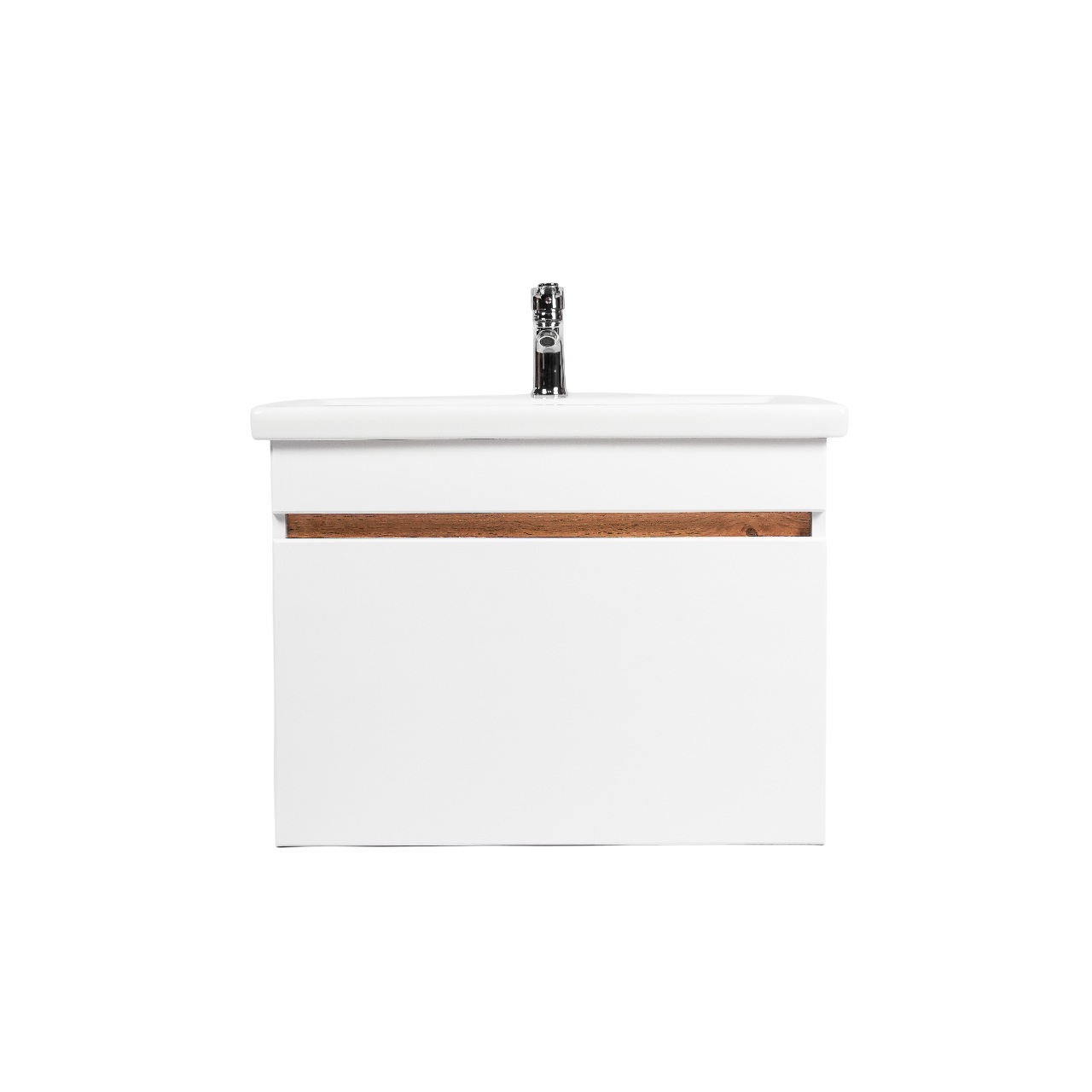 Тумба под раковину VIANT МАЛЬТА 50 подвесная белый/дуб вотан (VMAL50CO-T1YP)