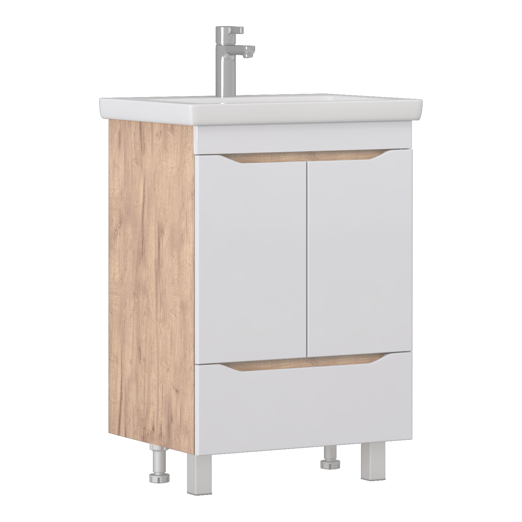 Тумба под раковину VIGO Grani 60 напольная дуб золотой (284 дуб золотой)