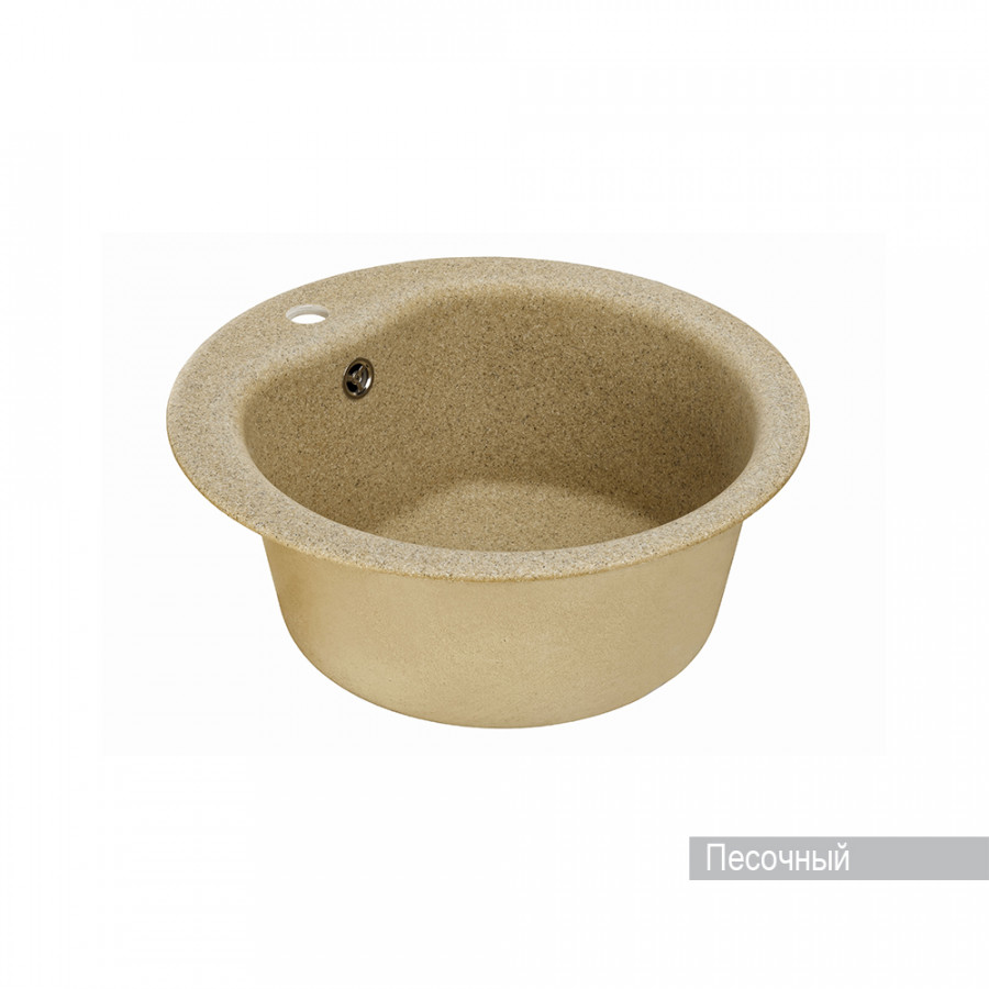 Мойка для кухни  Мида 510x510x210 мм,круглая, песочный
