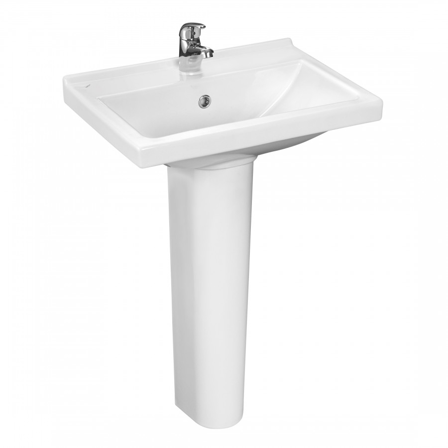 Умывальник "Визит-55" (55х40см) с переливом, белый SANTERI