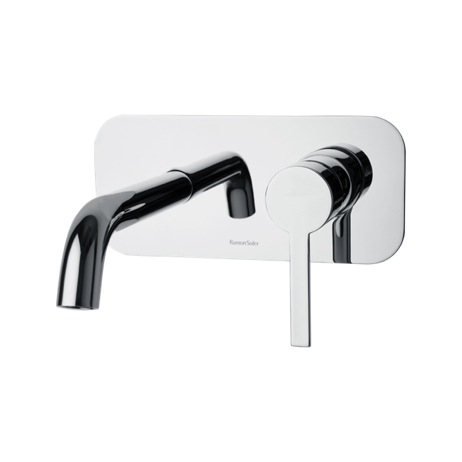 Встраиваемый однорычажный смеситель для раковины на цельной пластине 190 мм DRAKO 332002