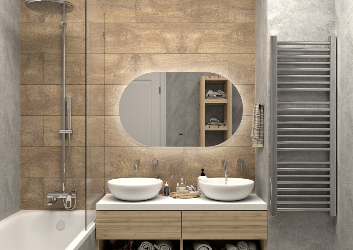 Зеркало Fleur Led 1000х600 бесконтактный сенсор