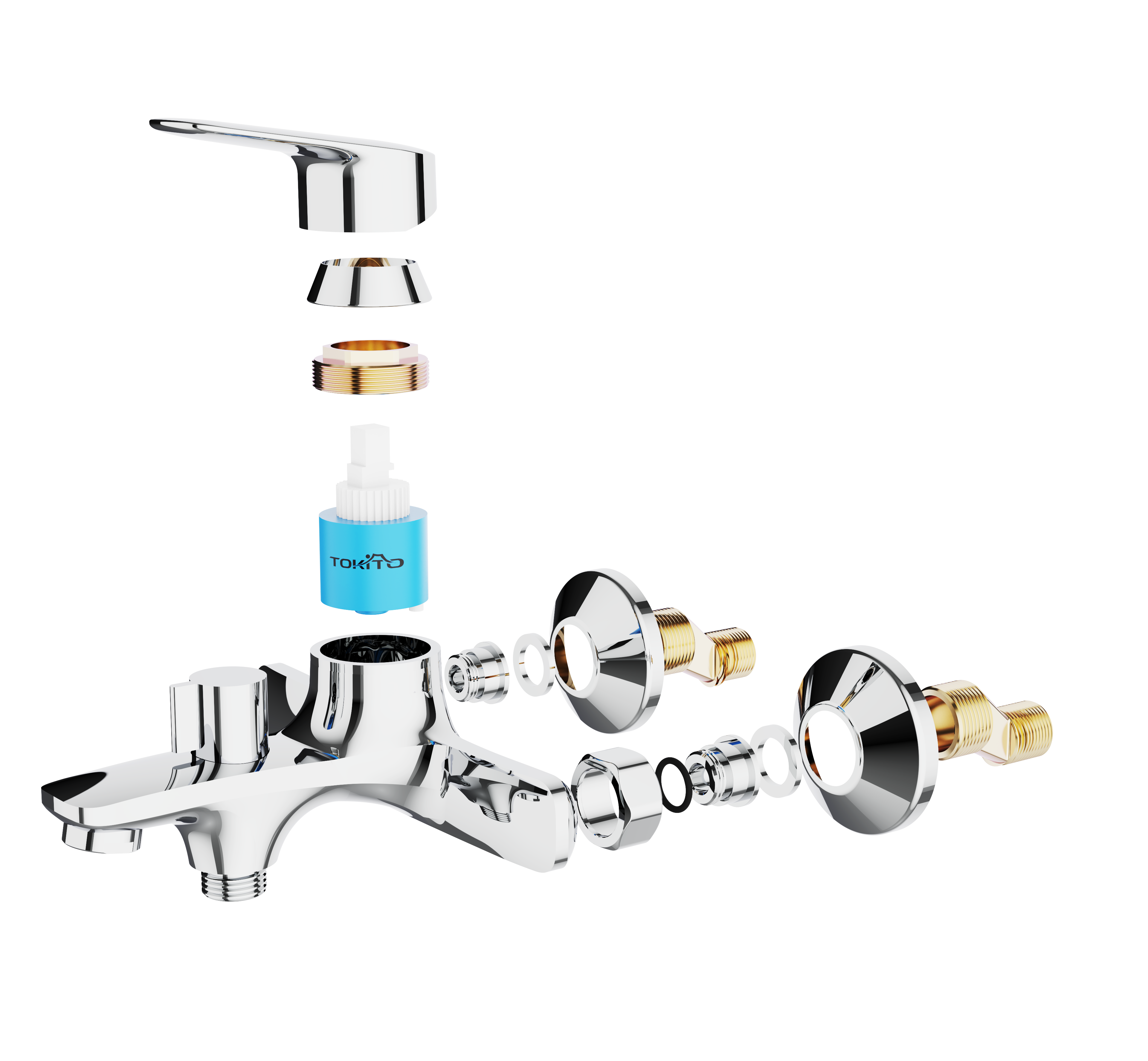 Смеситель для ванны TOKITO HAPPO хром (TOK-HAP-1014)