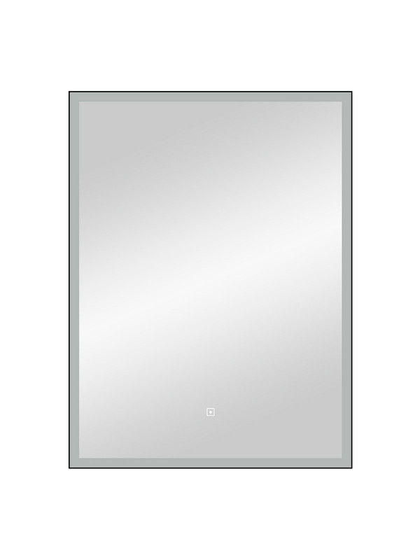 Зеркало Frame Black LED 600х800