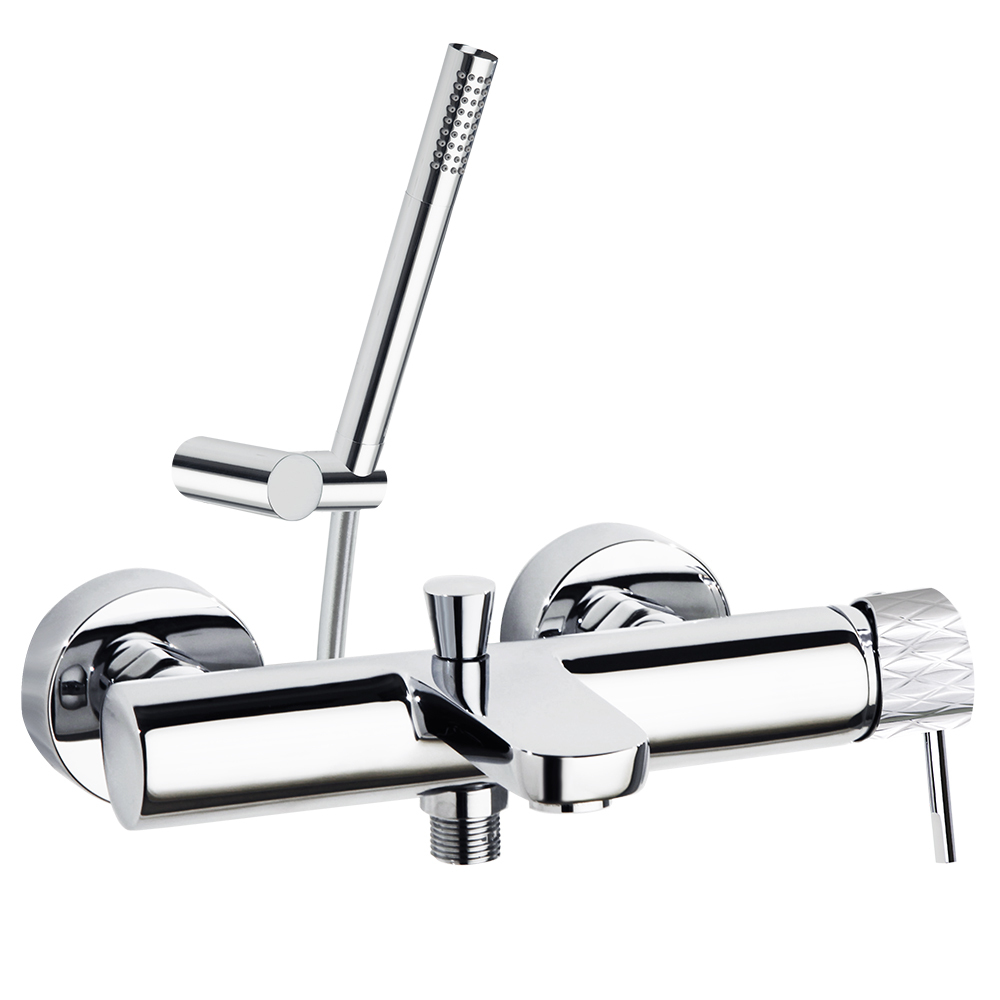 Смеситель для ванны наружнего монтажа однорычажный с душевым комплектом ODISEA JOYA 590501MO