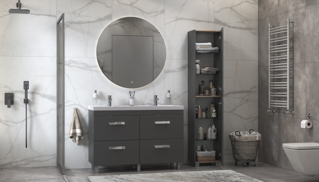 Шкаф VELVEX Orlando 400 графит