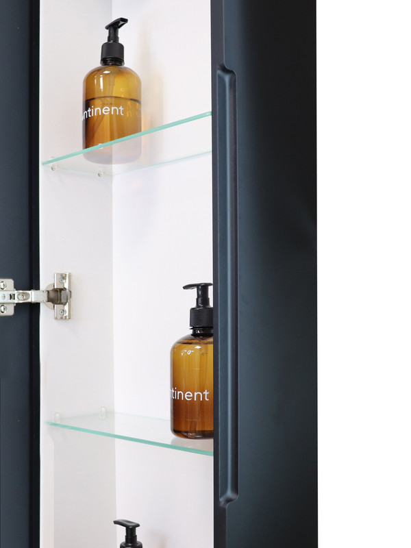 Зеркало-шкаф Eltoro black LED 360х1560