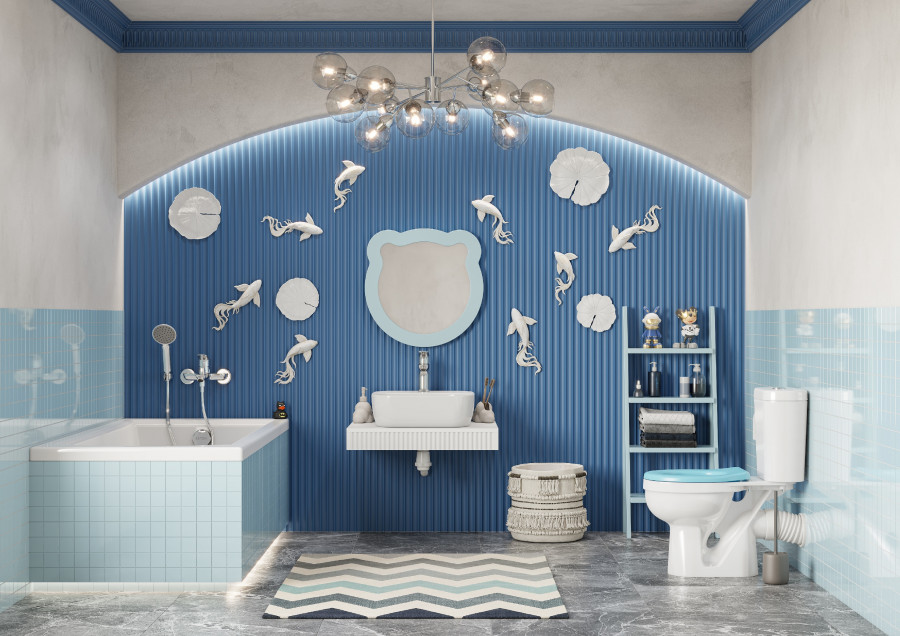 КАСПЕР Сиденье  для детского унитаза, пп, синее, САНТЕК