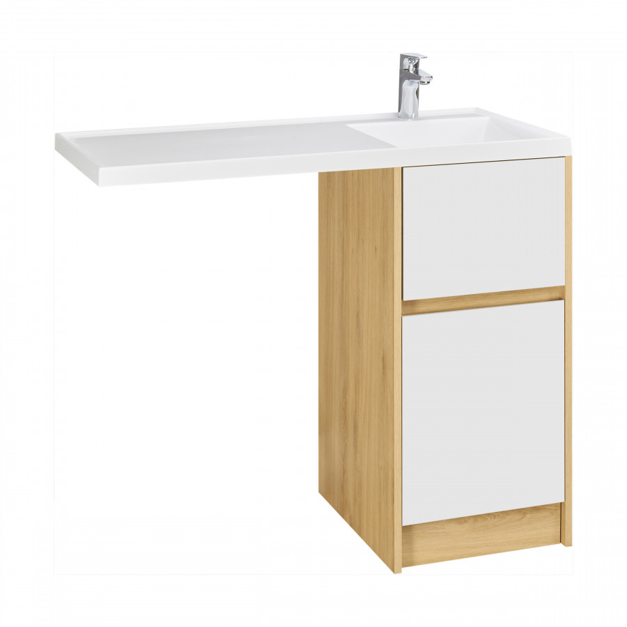 Тумба без фасада ЛОНДРИ 40 (под раковину ЛОНДРИ 105), под с/маш., дуб сантана